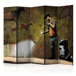 Parawan 5-częściowy - Banksy - Cave Painting II