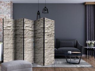 Parawan 5-częściowy - Ceglana ściana: Minimalizm II