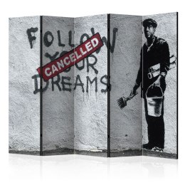 Parawan 5-częściowy - Dreams Cancelled (Banksy) II