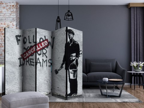 Parawan 5-częściowy - Dreams Cancelled (Banksy) II Parawan 5-częściowy - Dreams Cancelled (Banksy) II