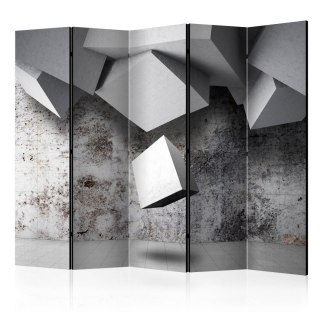 Parawan 5-częściowy - Geometryczny deszcz II