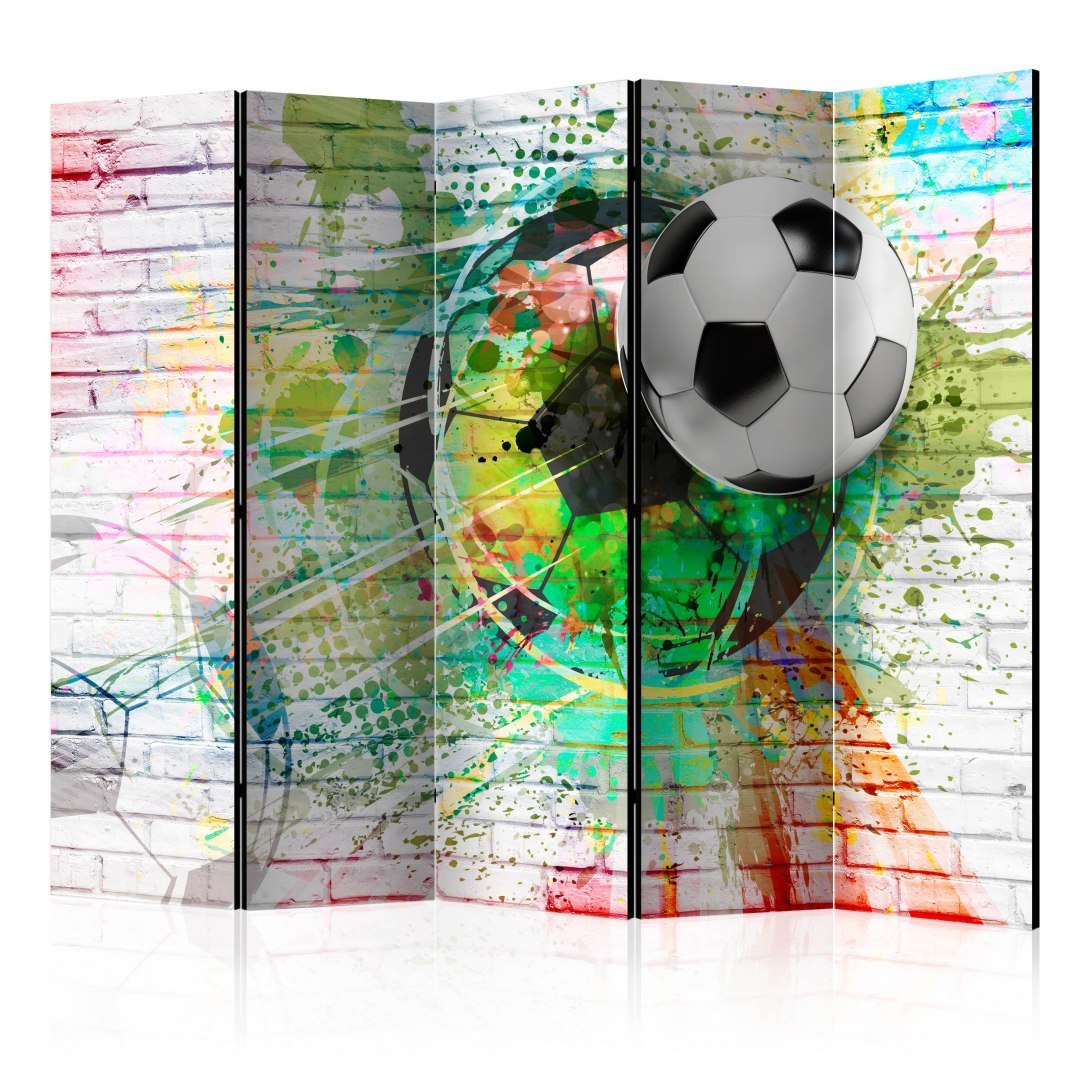 Parawan 5-częściowy - Kolorowy sport II Parawan 5-częściowy - Kolorowy sport II