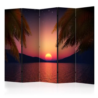 Parawan 5-częściowy - Romantyczny wieczór na plaży II