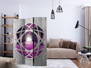 Parawan 3-częściowy - Fuksjowy pejzaż