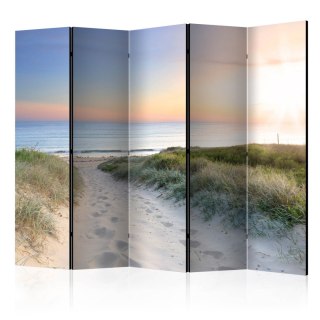 Parawan 5-częściowy - Poranny spacer po plaży II