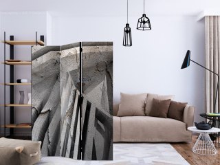 Parawan 3-częściowy - Beton 3D