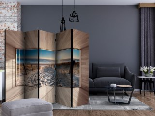 Parawan 5-częściowy - Modern Lounge: By the Sea II