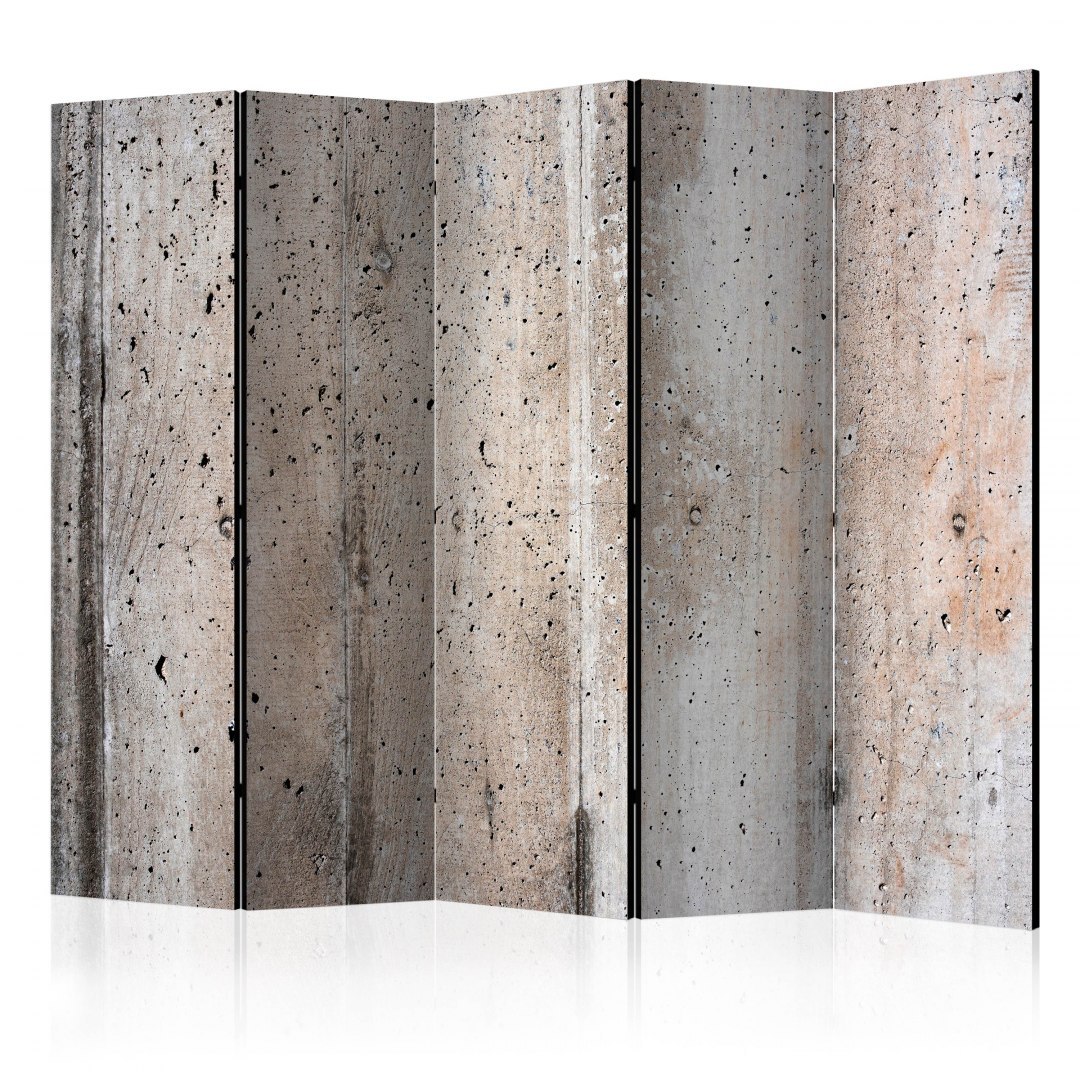 Parawan 5-częściowy - Stary beton II Parawan 5-częściowy - Stary beton II