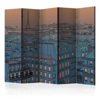Parawan 5-częściowy - Dobry wieczór Paryżu II