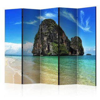 Parawan 5-częściowy - Egzotyczny krajobraz - plaża Railay, Tajlandia II
