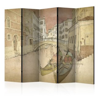 Parawan 5-częściowy - Gondolas in Venice II