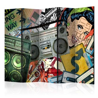 Parawan 5-częściowy - Graffiti girl II