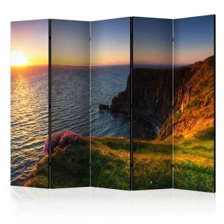 Parawan 5-częściowy - Zachód słońca: Moherowe Klify, Irlandia II