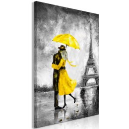 Obraz - Paryska mgła (1-częściowy) pionowy żółty