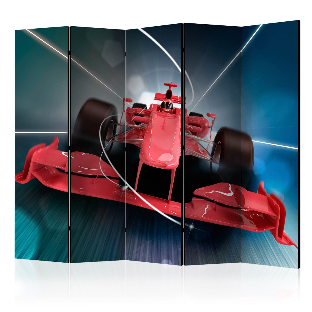 Parawan 5-częściowy - Bolid formuły 1 II Parawan 5-częściowy - Bolid formuły 1 II