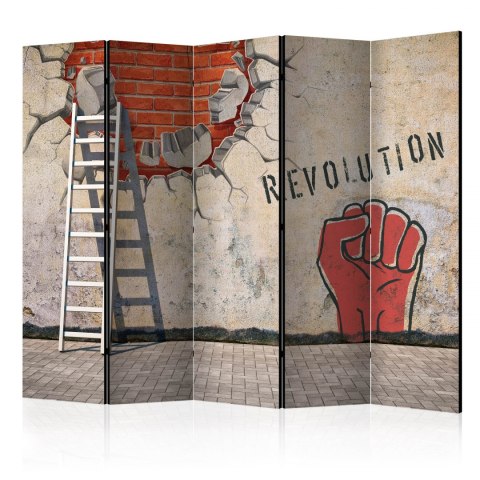 Parawan 5-częściowy - Niewidzialna ręka rewolucji II