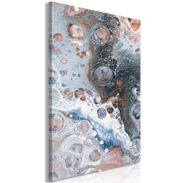 Obraz - Blue Sienna Marble (1-częściowy) pionowy