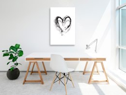 Obraz - Malowane serce (1-częściowy) pionowy