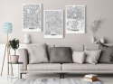 OBRAZ NA ŚCIANĘ DO SALONU, 60 x 30 cm, 3 CZĘŚCIOWY -
