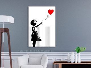 Obraz - Pocięty Banksy pionowy