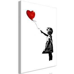 Obraz - Banksy: Dziewczynka z balonem (1-częściowy) pionowy