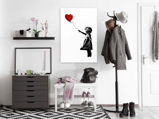 Obraz - Banksy: Dziewczynka z balonem pionowy