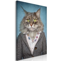 Obraz - Pani kot (1-częściowy) pionowy