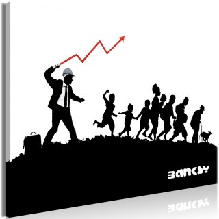 Obraz - Graffiti Wyścig, Banksy