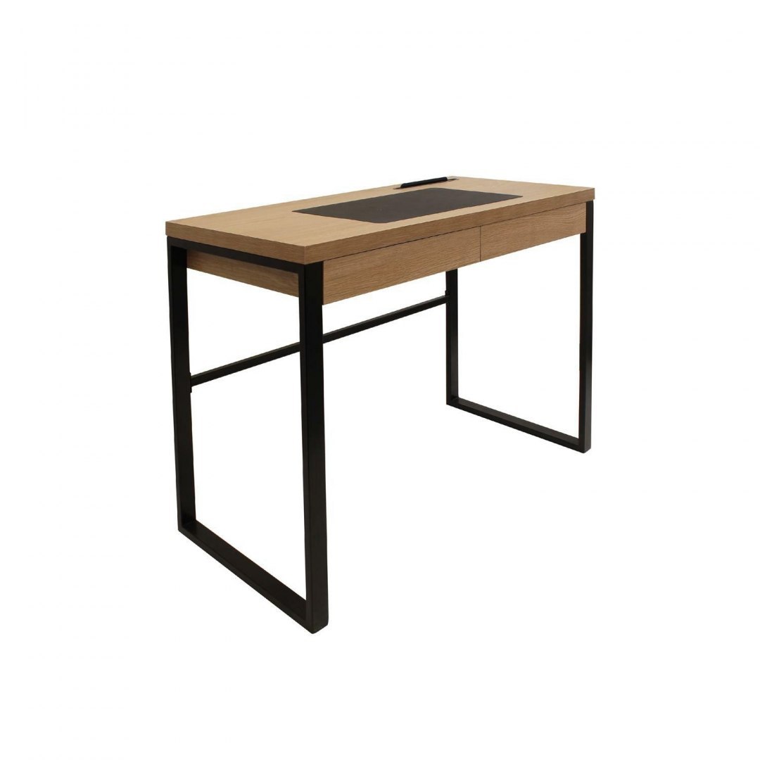 Biurko Industrial, CZARNY METAL, LITE DREWNO, LOFT Biurko Industrial, CZARNY METAL, LITE DREWNO, LOFT