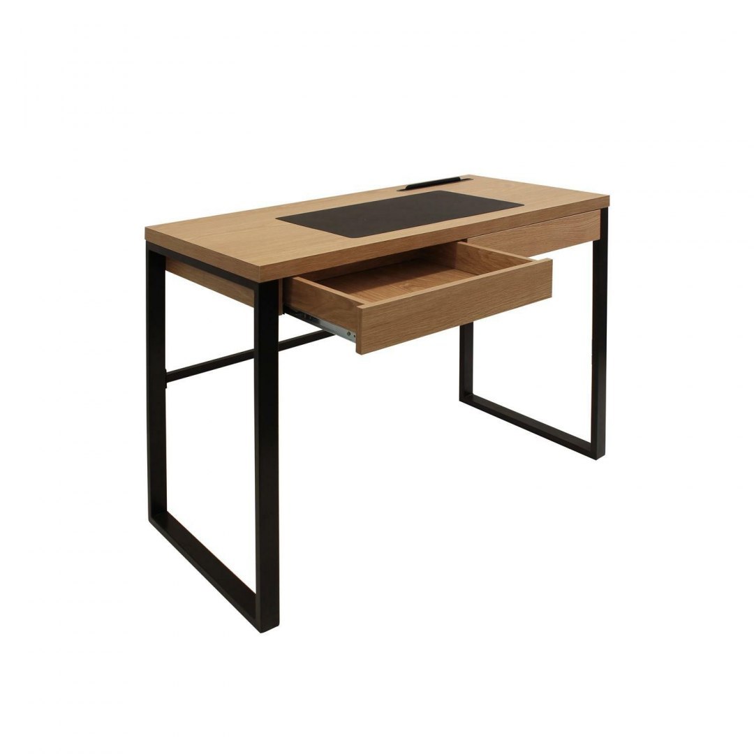 Biurko Industrial, CZARNY METAL, LITE DREWNO, LOFT Biurko Industrial, CZARNY METAL, LITE DREWNO, LOFT