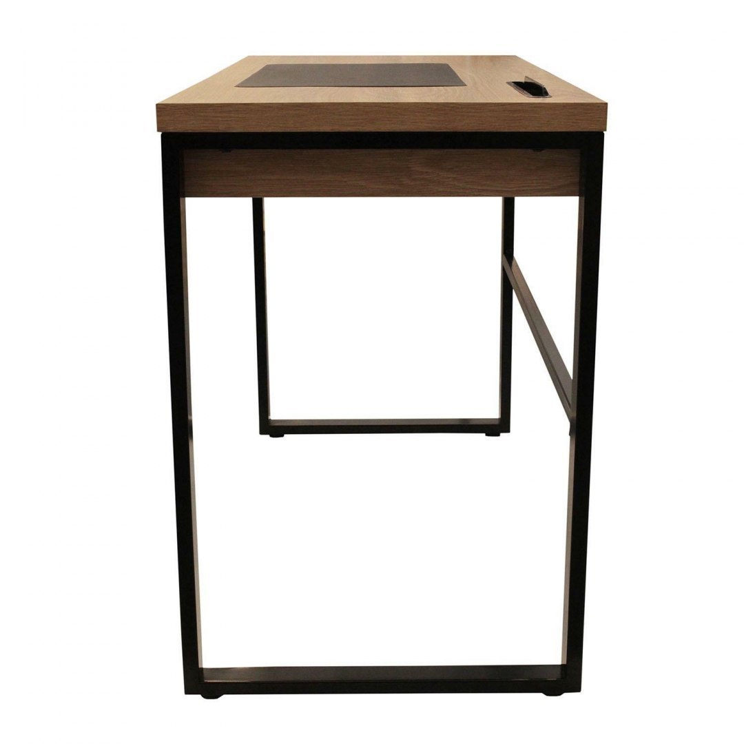 Biurko Industrial, CZARNY METAL, LITE DREWNO, LOFT Biurko Industrial, CZARNY METAL, LITE DREWNO, LOFT