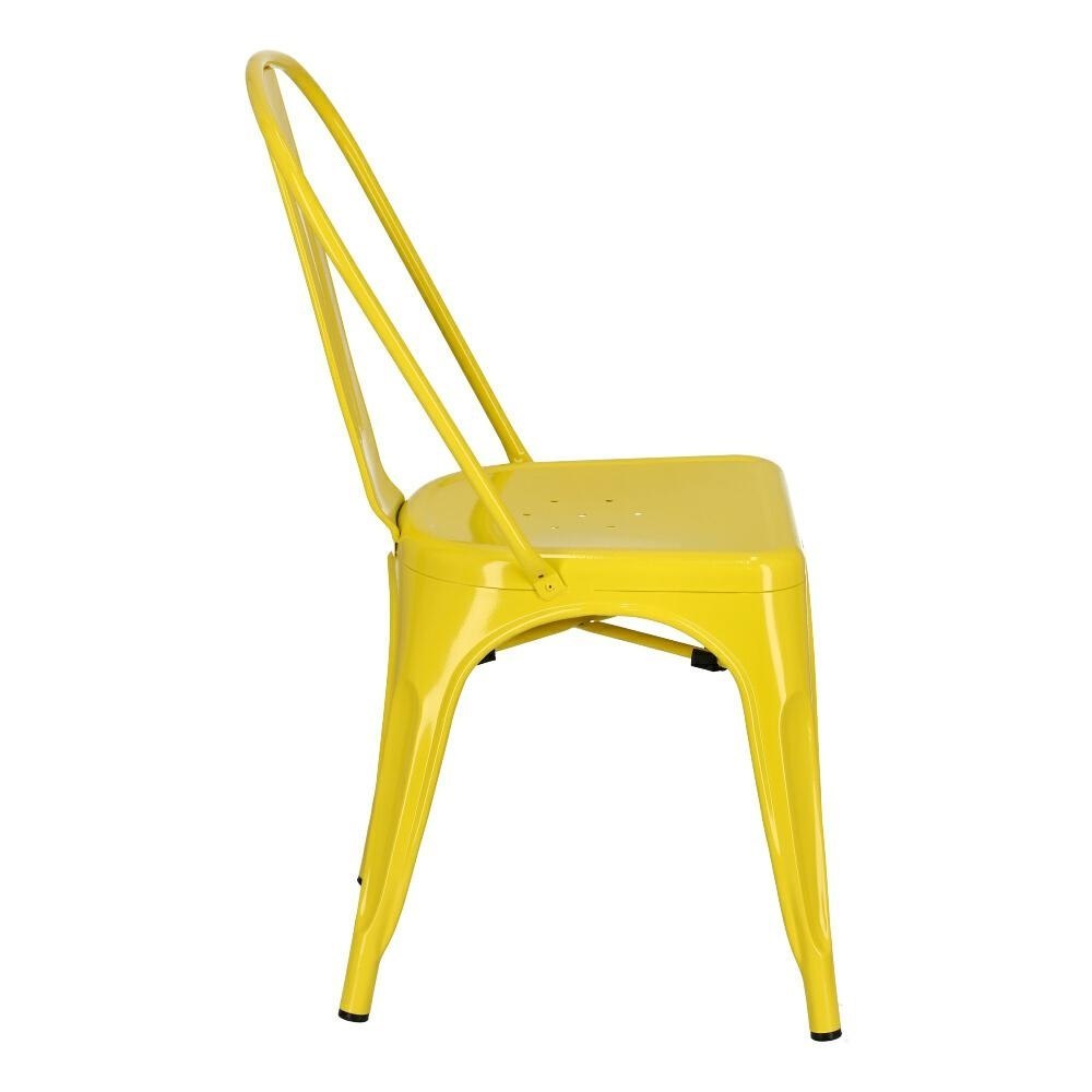 Krzesło Metalowe TOWER PARIS industrialne ŻÓŁTE