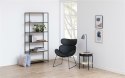 Regał Seaford IV Czarny, METALOWY, LOFT, 6 półek