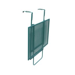 Stolik balkonowy Allis, rozkładany, zielony metal