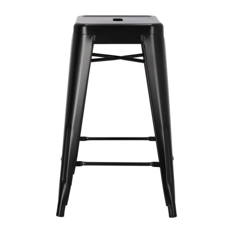 CZARNY METALOWY HOKER LOFT ARTPRO, STOŁEK BAROWY, DO KUCHNI, 66 CM CZARNY METALOWY HOKER LOFT ARTPRO, STOŁEK BAROWY, DO KUCHNI, 66 CM