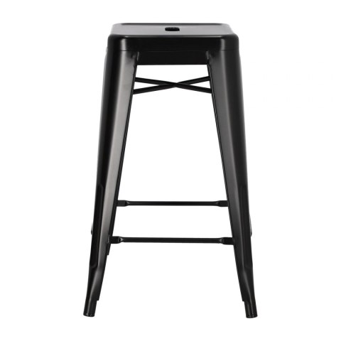 CZARNY METALOWY HOKER LOFT ARTPRO, STOŁEK BAROWY, DO KUCHNI, 66 CM CZARNY METALOWY HOKER LOFT ARTPRO, STOŁEK BAROWY, DO KUCHNI, 66 CM