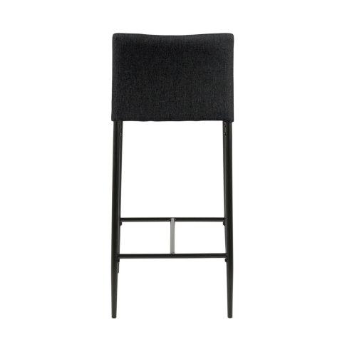 TAPICEROWANY HOKER Z OPARCIEM, GRAFITOWY, ELEGANCKI