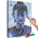 Obraz do samodzielnego malowania - Budda i motyle