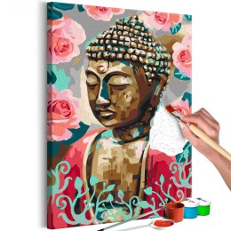 Obraz do samodzielnego malowania - Budda w czerwieni