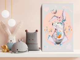 Obraz do samodzielnego malowania - Kolorowy królik