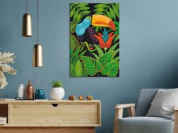 Obraz do samodzielnego malowania - Piękny tukan