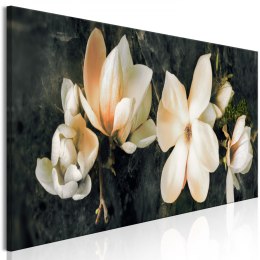 Obraz - Awangardowa magnolia (1-częściowy) wąski pomarańczowy