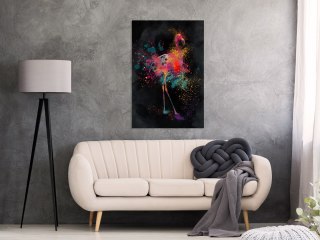 Obraz - Flamingowy kolor (1-częściowy) pionowy
