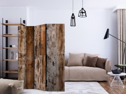 Parawan 3-częściowy - Zabytkowe drewno [Room Dividers]