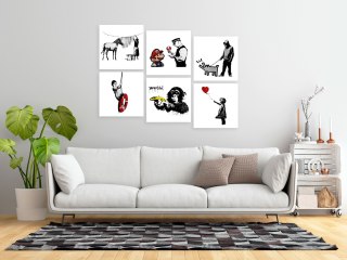 Obraz - Banksy Style (6-częściowy)