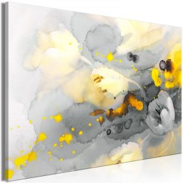 Obraz - Kolorowa burza kwiatów (1-częściowy) szeroki
