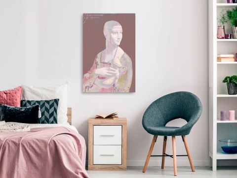 Obraz - Pastelowa dama (1-częściowy) pionowy Obraz - Pastelowa dama (1-częściowy) pionowy