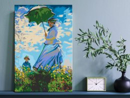 Obraz do samodzielnego malowania - Claude Monet: Kobieta z parasolem