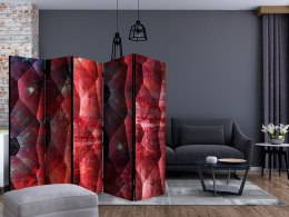 Parawan 5-częściowy - Purpurowy relief II [Room Dividers]