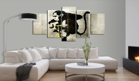 Obraz - Monkey TNT Detonator (Banksy) Obraz - Monkey TNT Detonator (Banksy)